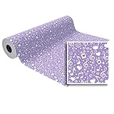 Peso: 2 kg aprox. Bobina Papel Regalo ANDINA, 31 cm. x 85 m. (MORADO NOTAS MUSICALES)