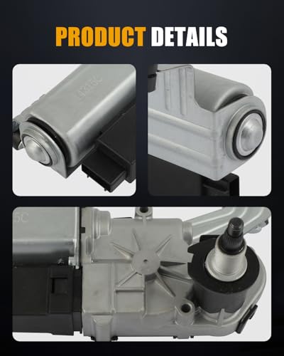 Image of ROADFAR Rear Wiper Motor with Control Module Replacement for 2005-2007 for Buick for Terraza,2005-2009 for Chevrolet for Uplander,2005-2009 for Pontiac for Montana 15192152 Wiper Motor 4 Pins