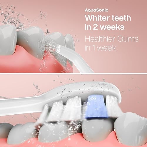 Image of AquaSonic Home Dental Center PRO - Brushing & Flossing Made Easy - Brush & Floss - Power Toothbrush & Water Flosser - Whiter Teeth & Healthier Gums