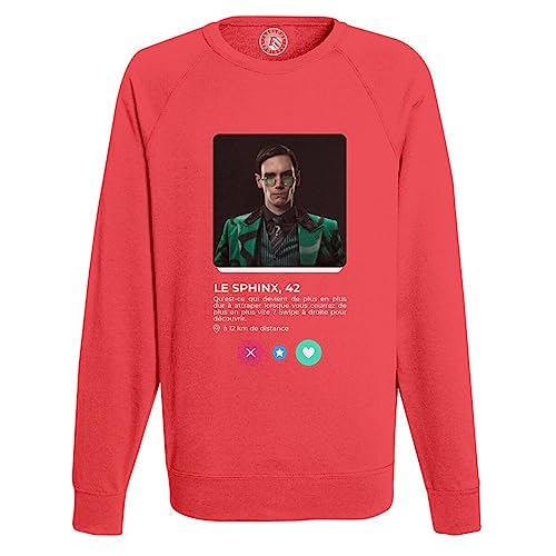 Sweatshirt Sphinx pour homme style BD inspiré de l'amour et des réseaux sociaux