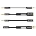 Besign Audio Cable Pack - 3.5mm Aux Cable, Male to Female Extension Audio Cable, Female (CTIA Standard) to 2 Male Headphone Mic Audio Y Splitter Cable, 3.5mm Male to 2 Port 3.5mm Female Audio Cable