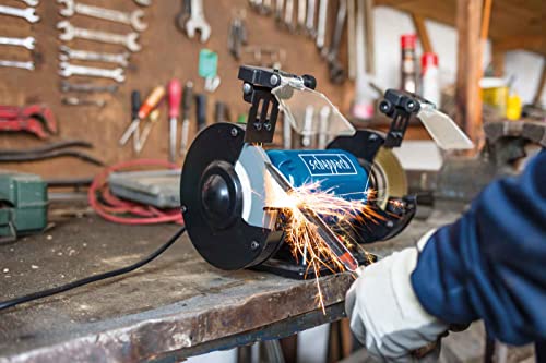 Esmeriladora SCHEPPACH SM150LB ideal para pulido de metal y trabajos de soldadura en casa 4