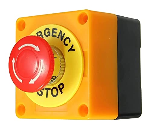 Interrupteur bouton poussoir arrêt d'urgence étanche 660V 10A