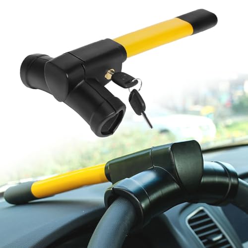 WHLYQF Blocca Volante Auto per Smart 451 Brabus Smart 453 fortwo forfour, Antifurto Auto Blocca Volante, Bloccasterzo Alta Sicurezza, Blocca Sterzo Automobile