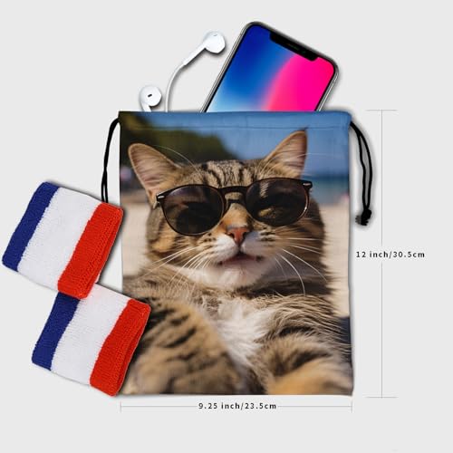 Image of Nerxy Pet Gymnastics Grip Bag Dog Cat Drawstring Grip Bags Puppy Shoe Bag Gym Storage Pouch