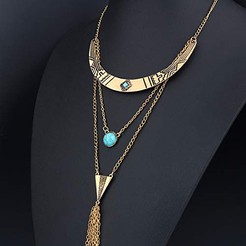Image of Yellow Chimes Gold-Plated Alloy Necklace for Women and Girls