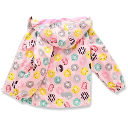 SHOOYING Girls Boys Rain Jackets Hooded Waterproof Windbreakers Outerwear3