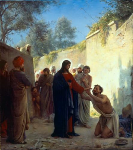 Peinture à l'huile du Christ de Bloch peinte à la main sur toile d'art