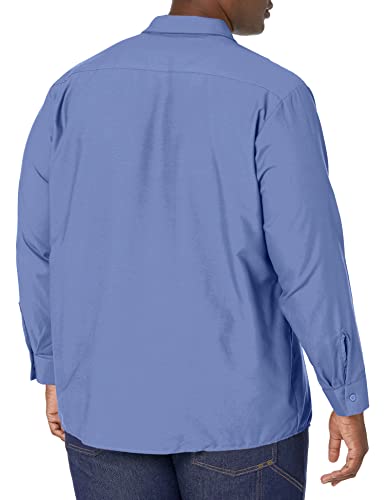 Image of Red Kap Men's Long Sleeve Industrial Work Shirt | Moisture Wicking Button Up, Wrinkle Resistance Fights Fading & Stains