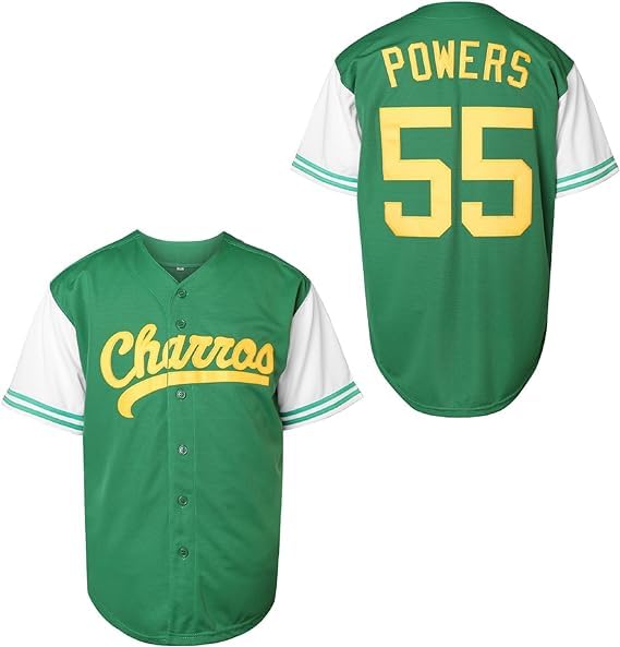 AVLSJEN Kenny Powers #55 Baseball Jersey Shirt Eastbound and Down Movie Baseball Jersey Stitched S-3XL (US, Alpha, X-Large, Regular, Regular, Green)