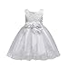 ROMIDA Blumenmädchenkleider Mädchen Ärmelloses Tüll Prinzessin Kleid Hochzeit Blumenmädchen Leistung Tanzparty Kleid Geschichtetes Tüll Tutu Kleid Hochzeit Erstkommunion Taufkleid
