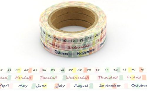 Set of 3 Skinny/Narrow Planner Theme Washi Decorative Tape