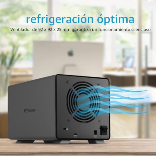 Docking station FANTEC para recuperar datos de 4 discos duros SATA sin usar herramientas 5
