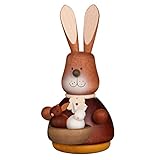 Christian Ulbricht Kleine Figuren & Miniaturen Wackelhase mit Babys Natur - 9,8cm