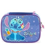 Luxcel Estojo Escolar Box 100 Pens Stitch Aloha, Violeta, Poliéster, 22x15x7 cm, Unissex