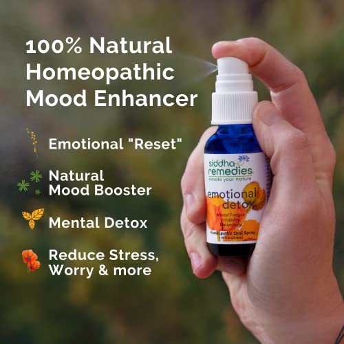 Siddha 0897186002078 Remedies Emotional Detox Homeopathic Oral Spray For Melancholy, Irritability & Mental Fatigue | 100% Natural Homeopathic Medicine Remedy thumb #4