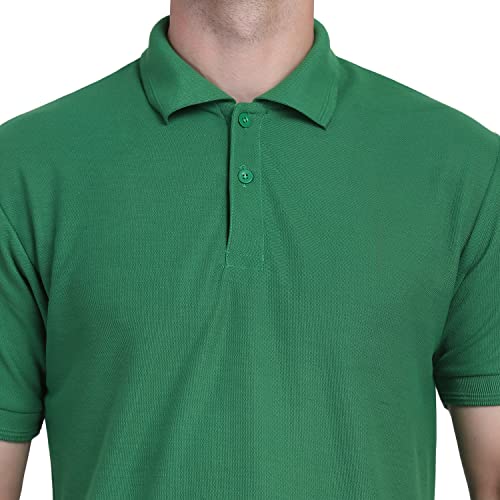 Image of INKKR Men's Casual Polo Neck Half Sleeve Solid T-Shirt (Pack-3)