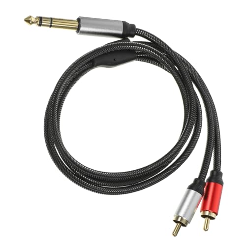 Healifty Cable Adaptador de Audio Rca Conexión Profesional para Micrófono Altavoz y Mezclador Transferencia de Tono Estable y Duradera