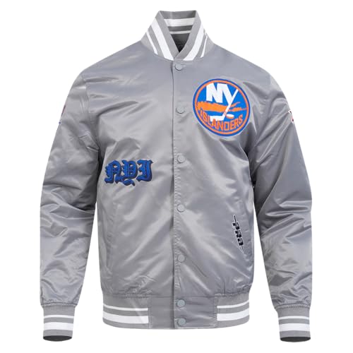 Image of Pro Standard Mens NHL Old English Satin Jacket