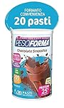 PESOFORMA CHOCO SMOOTHIE, Pasto Sostitutivo per il Controllo del Peso, Smoothie Gustoso che Aiuta a Rimettersi in Forma, Ricco in Proteine e Fibre, Solo 205 Calorie, 20 pasti, 540 gr