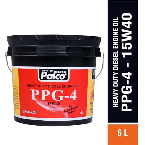 Image of PALCO PPG-4 15W40 | API:CF-4 /SJ & MB 228.1 Multigrade Engine oil for Diesel Commercial Road Transport Off Highway Vehicles | New Generation Automotive Vehicles | 6 Litres