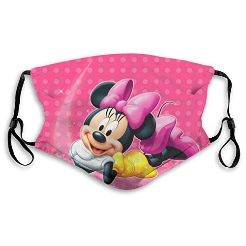Preisvergleich Produktbild Minnie Mouse Pink Erwachsene Verstellbarer Mundschutz Mundschutz mit Staub Wiederverwendbarer Schutz Mundschutz gegen Verschmutzung, Anti-Smog