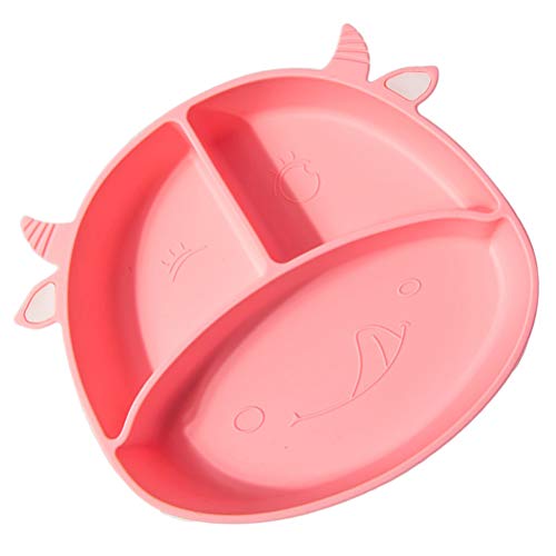 Toyvian Prato De Divisão De Alimentos Complementares Primeira Fase Fontes De Silicone Pratos Dividid