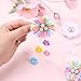 OAOLEER 6PCS Hair Bows for Girls, Flower Hair Accessories for Girls Grosgrain Ribbon With Alligator Clips Girl Hair Accessories for Kids Teen Back to School (Flower Bows-A)
