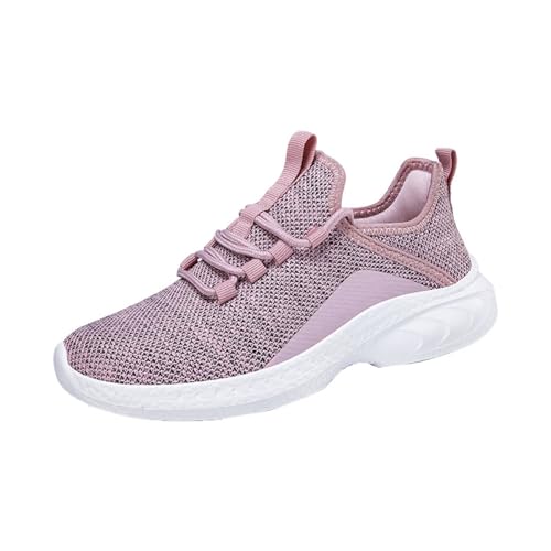 Baskets en maille contre la fatigue des pieds lors de vos voyages roses