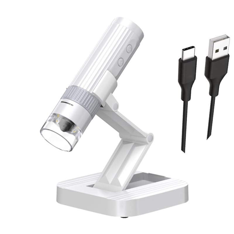 Image of Etzin USB Digital Microscope, 50X-1000X Magnifying Coin Micro-Scope,KMDES Portable Handheld Pocket Micros-cope,8 LED Lights Adjustable, HD Micro-Scope PC View, Microscope for Adult & Kids -EPL-991IM.