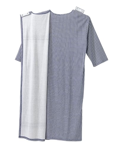 Silvert's Adaptive Clothing & Footwear Men's Open Back Henley Nightgown2