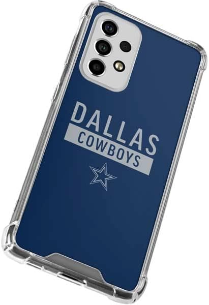 Skinit Clear Phone Case Compatible with Galaxy A53 5G - Officially Licensed NFL Dallas Cowboys Blue Performance Series Design