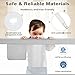 BABY JOY Bed Rail for Toddlers, 57’’ Extra Long, Height Adjustable, Foldable Baby Bed Rail Guard w/Storage Pocket & Double Safety Child Lock for Kids Twin Full Size Queen King Mattress (Gray, 57'')
