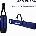 Imagen de AUMTISC Bolsas para Kit de esquí Bolsa de Deportes de Invierno de Viaje Individual Acolchada para Transportar esquís Bolsillo para Equipo con asa Ajustable Azul 185cm
