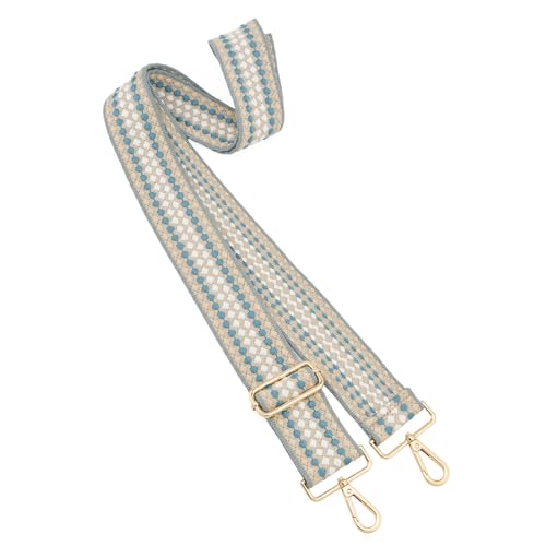 Image of Wide Shoulder Strap Adjustable Replacement Belt Guitar Style Crossbody Bag Handbag Strap Multicolor Canvas Straps(Wide:2in)(Color35)