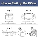 Bed Pillows Queen Size Set of 2 Hotel Collection Bed Pillow for Sleeping Queen Pillows 2 Pack for Back, Stomach or Side Sleepers Soft and Supportive Washable Pillows for Bedroom - Image 5