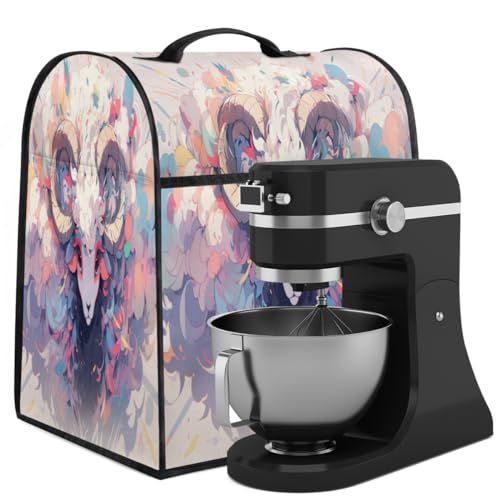 Coffee Maker Cover Colorful Animal Sheep Kitchen Appliance Covers Small Appliance Covers Blender Cover Juicer Cover Dust Covers for Kitchen Appliances with Top Handle and Pockets,Washable,C173