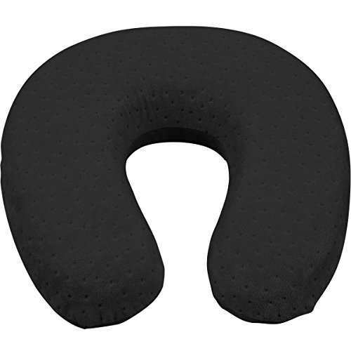 Stimo24 Ergonomische Nackenrolle Reisekissen (SCHWARZ)