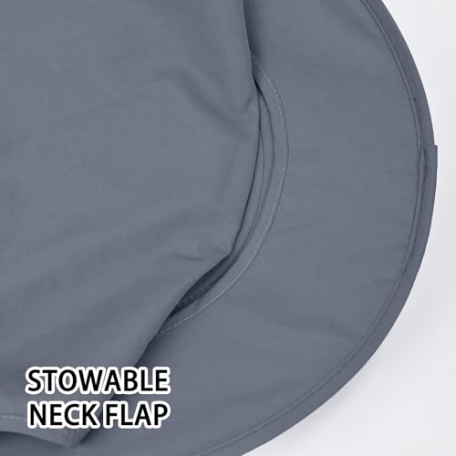 Image of Sun Hats for Men Women Fishing Hat UPF 50+ Breathable Wide Brim Bucket Hats Summer UV Protection Safari Hat with Neck Flap