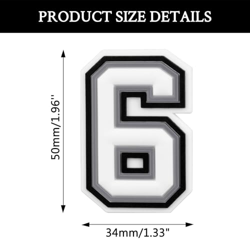 Letter Number Charms for Bogg Bag Decoration3