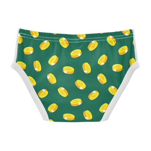 Boys' Underwear Cotton Little Boys St.patrick's Day Golden Coins Briefs Soft Toddler Underwear 2T-8Y2