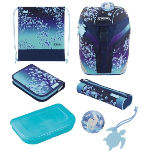 Herlitz Schulranzen SoftLight Plus Greenline Blue Ice