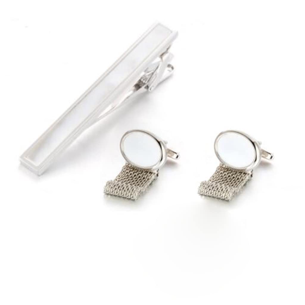 RWRAPS Set di Gemelli per Abito da Sposo Gemelli per Unghie Gemelli per Unghie Clip per Bavero Accessori per Clip per Colletto Gemelli (D 1)