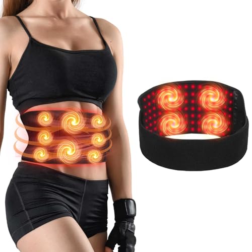 TEKWOOV Light Therapy Belt, Infrared Light Therapy Device for Back Shoulder Pain Relief, Cordless Flexible Wearable Wrap, for Fullbody