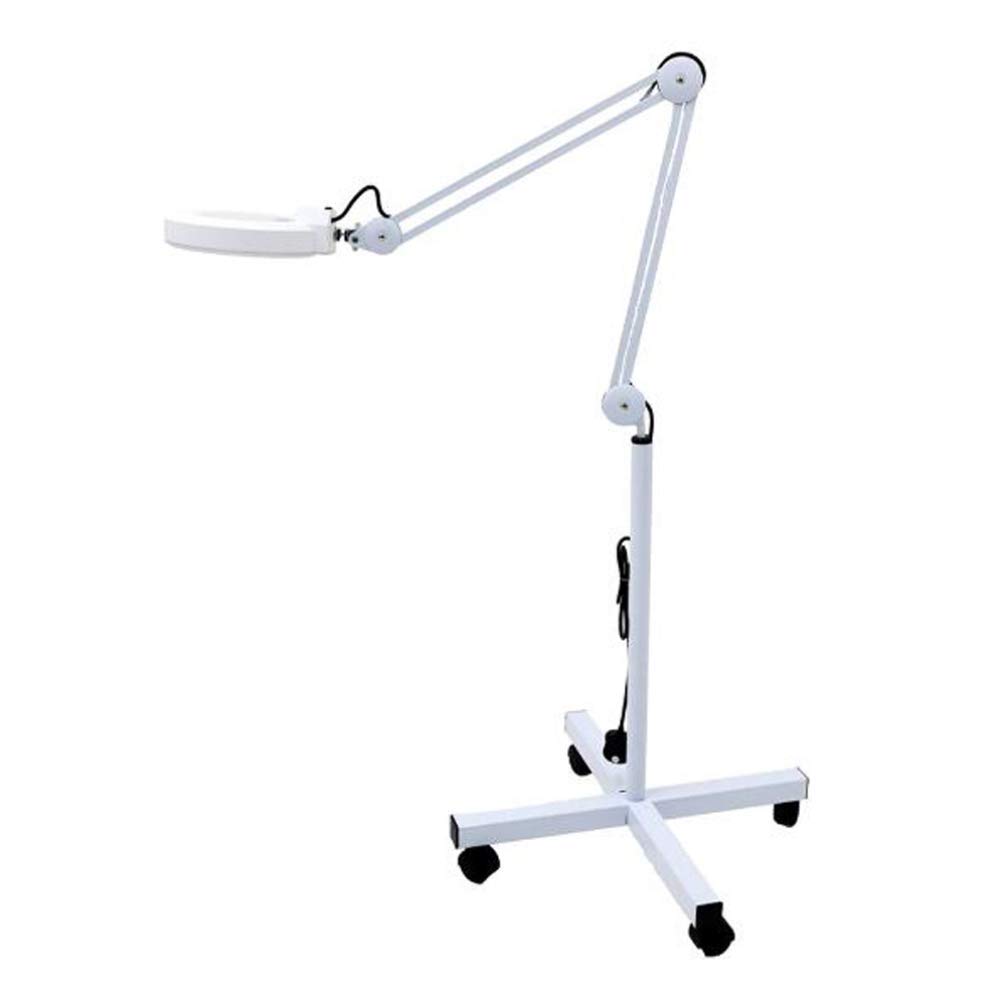 Lampa powiększająca 5x/8x, lampa podłogowa 127 mm, szkło powiększające, składana obrotowa, regulowana wysokość do sprzętu do manicure a/8x, ciekawe,