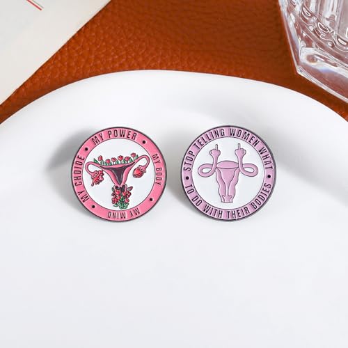 Image of Uterus Pin Medical Obgyn Pins Stethoscope Brooch Medicine Symbol Lung Brooch for Gynecologist Medical Doctors Nurse Gifts Jewelry