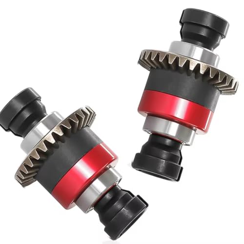 2 pcs Metal Assembled Differential 30T 0.8Mod Upgrades Parts for 1/18 Arrma Granite Typhon 1/14 Mojave Grom ?Replacement of #ARA311177#ARA311177V2(Red)