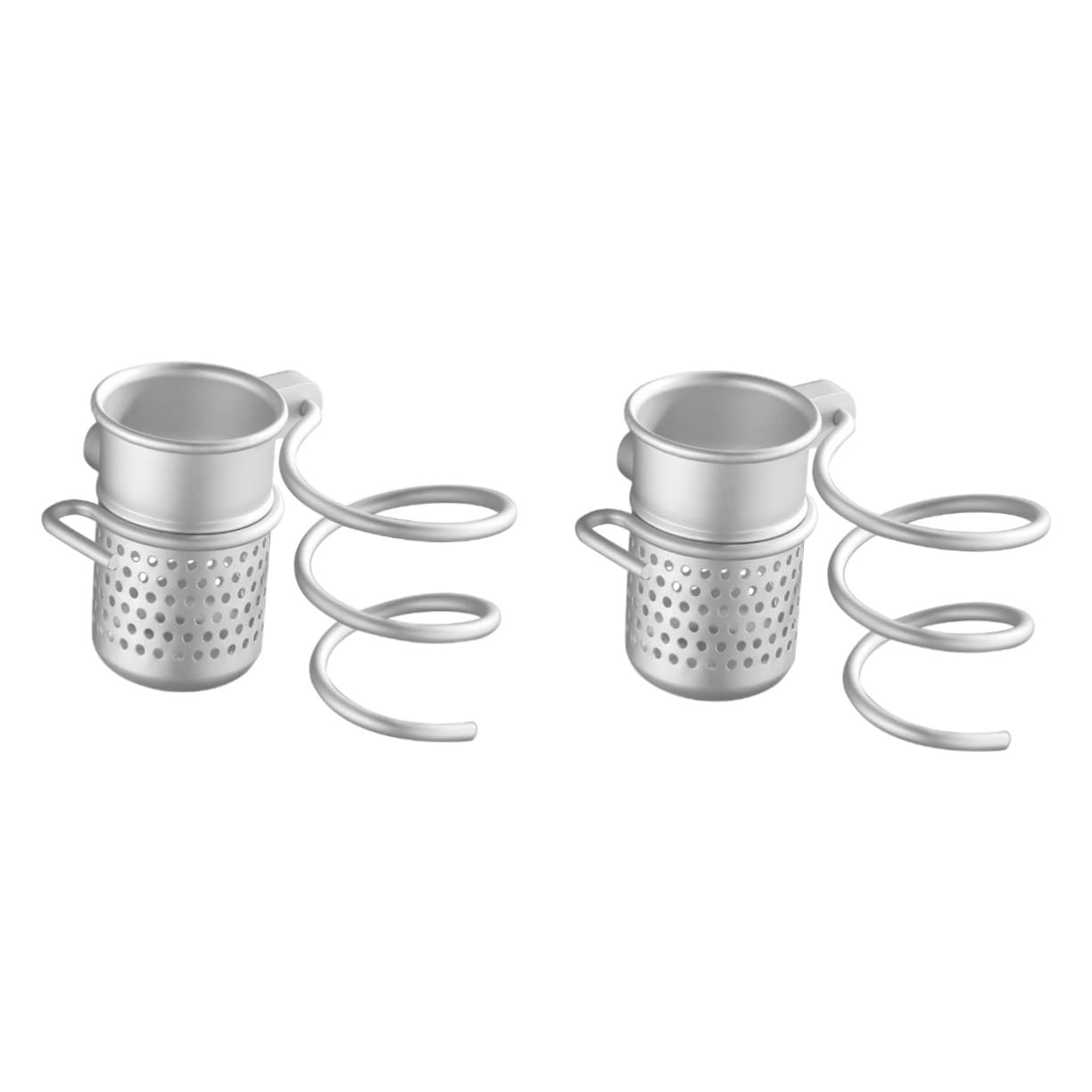 DOITOOL 2stücke Aluminium Für Haartrockner Mit Haken Wandmontierte Ablage Für Badezimmer Vielseitiger Aufbewahrungsschrank Mit Saugknöpfen Und Schrauben Platzsparend Und