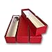 3 Red single row storage boxs for 2x2 coin holders by Generic