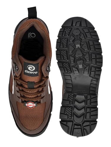 Image of Ozarro Steel Toe Safety Work Shoes | Premium Industrial | Anti-Slip & Steel Toe | Durable Construction | Comfortable Industrial Safety Shoes for Mens (S4463)